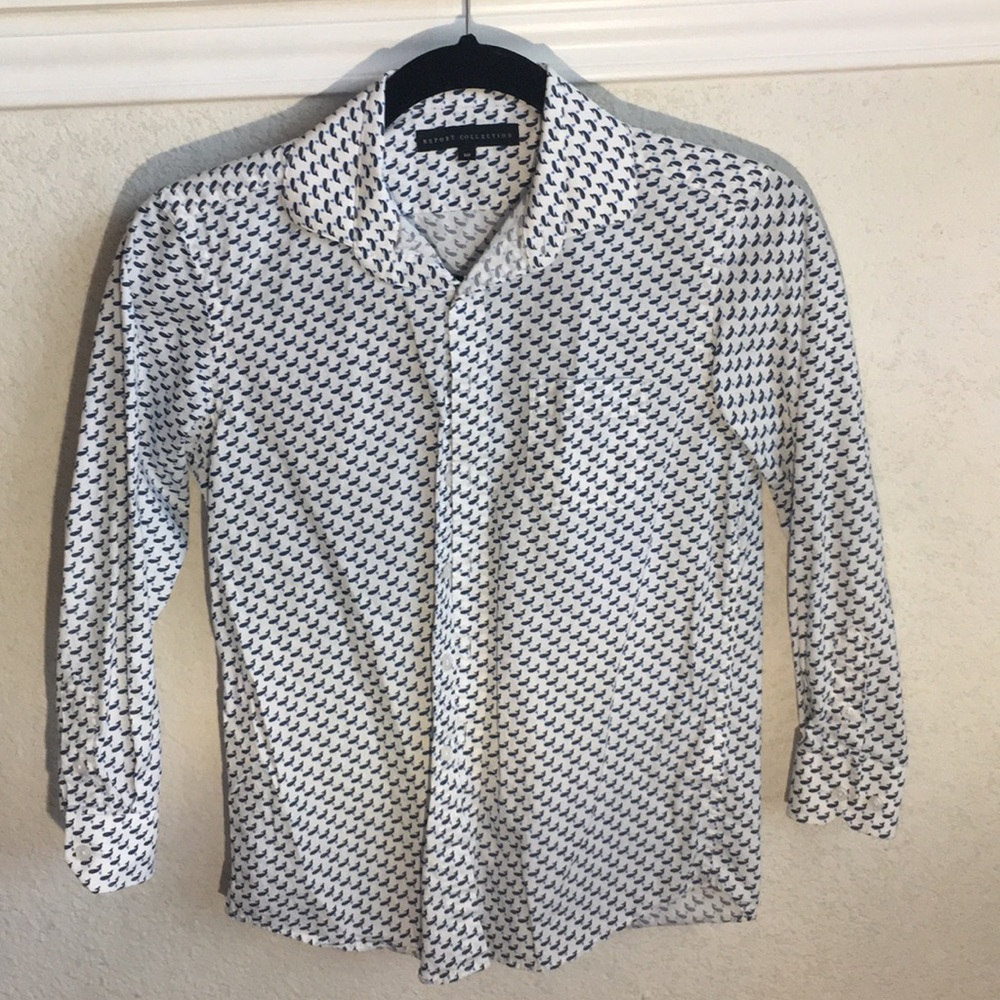 Boys Report Collection button down shirt.
